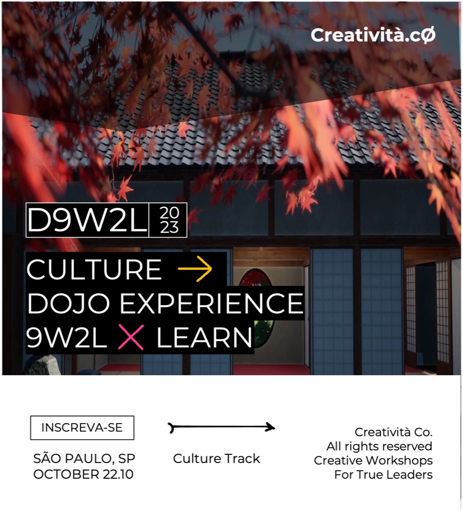 Poster for the Dojo Experience 9w2L, Culture track, São Paulo 2023