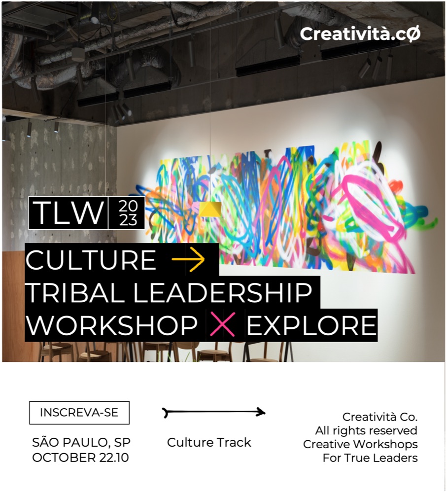 Poster for the Tribal Leadership Workshop, Culture track, São Paulo 2023